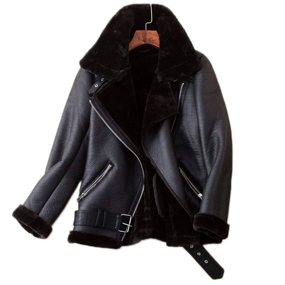 Faux Suede/Faux Fur Oversized Jacket